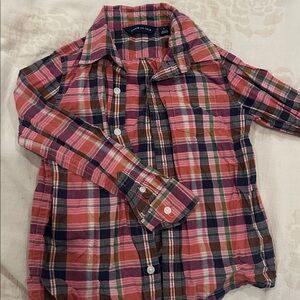 Plaid Button-Up Shirt